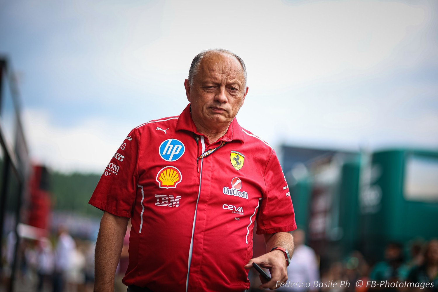 Frederic Vasseur, Team Principal of the Scuderia Ferrari, during the Austrian GP, Spielberg 26-29 June 2025, Red Bull Ring Formula 1 World championship 2025.