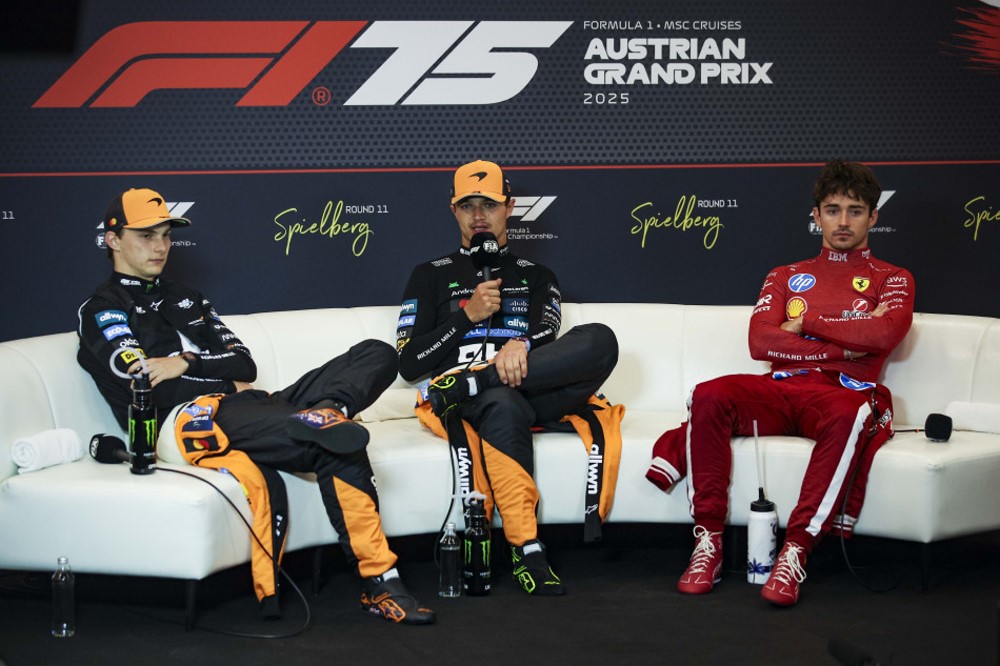 DRIVERS 1 Lando NORRIS (McLaren) 2 Oscar PIASTRI (McLaren) 3 Charles LECLERC (Ferrari)