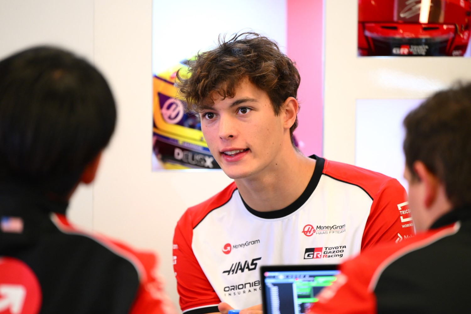 Oliver Bearman of Great Britain and Haas F1 looks on in the garage during previews ahead of the F1 Grand Prix of Azerbaijan at Baku City Circuit on September 18, 2025 in Baku, Azerbaijan. (Photo by Simon Galloway/LAT Images)