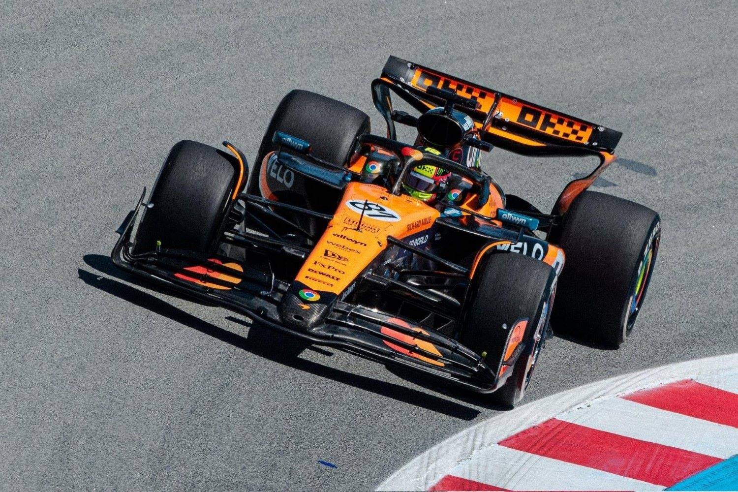 Oscar Piastri #81 McLaren at 2025 GP of Spain in Barcelona