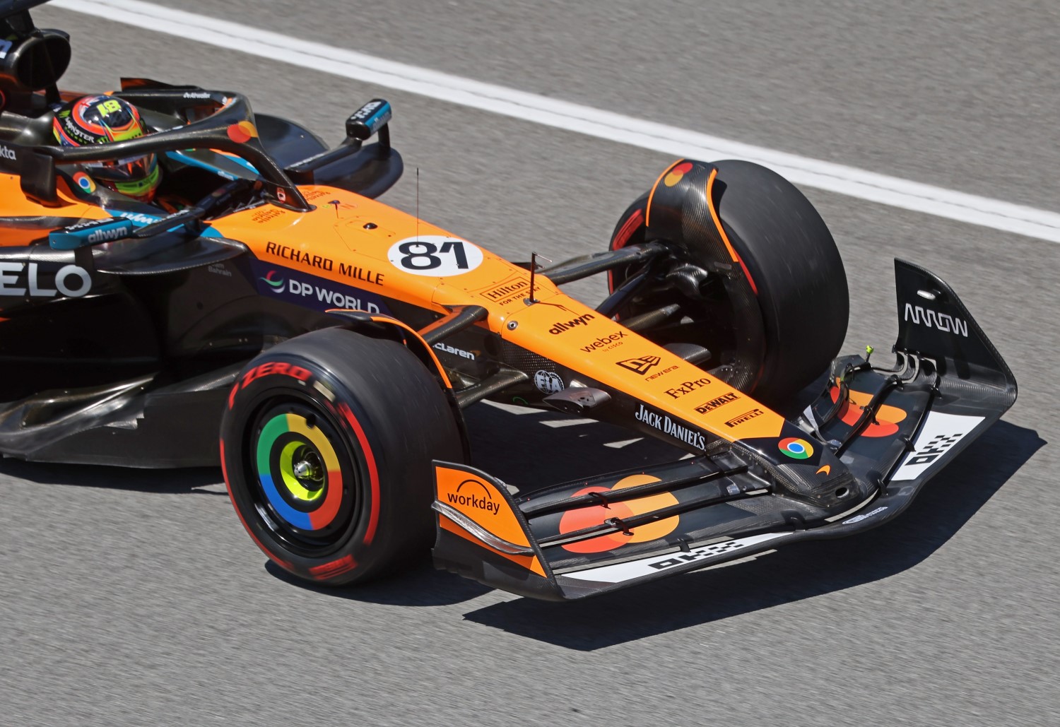 Oscar Piastri #81 McLaren at 2025 GP of Spain in Barcelona