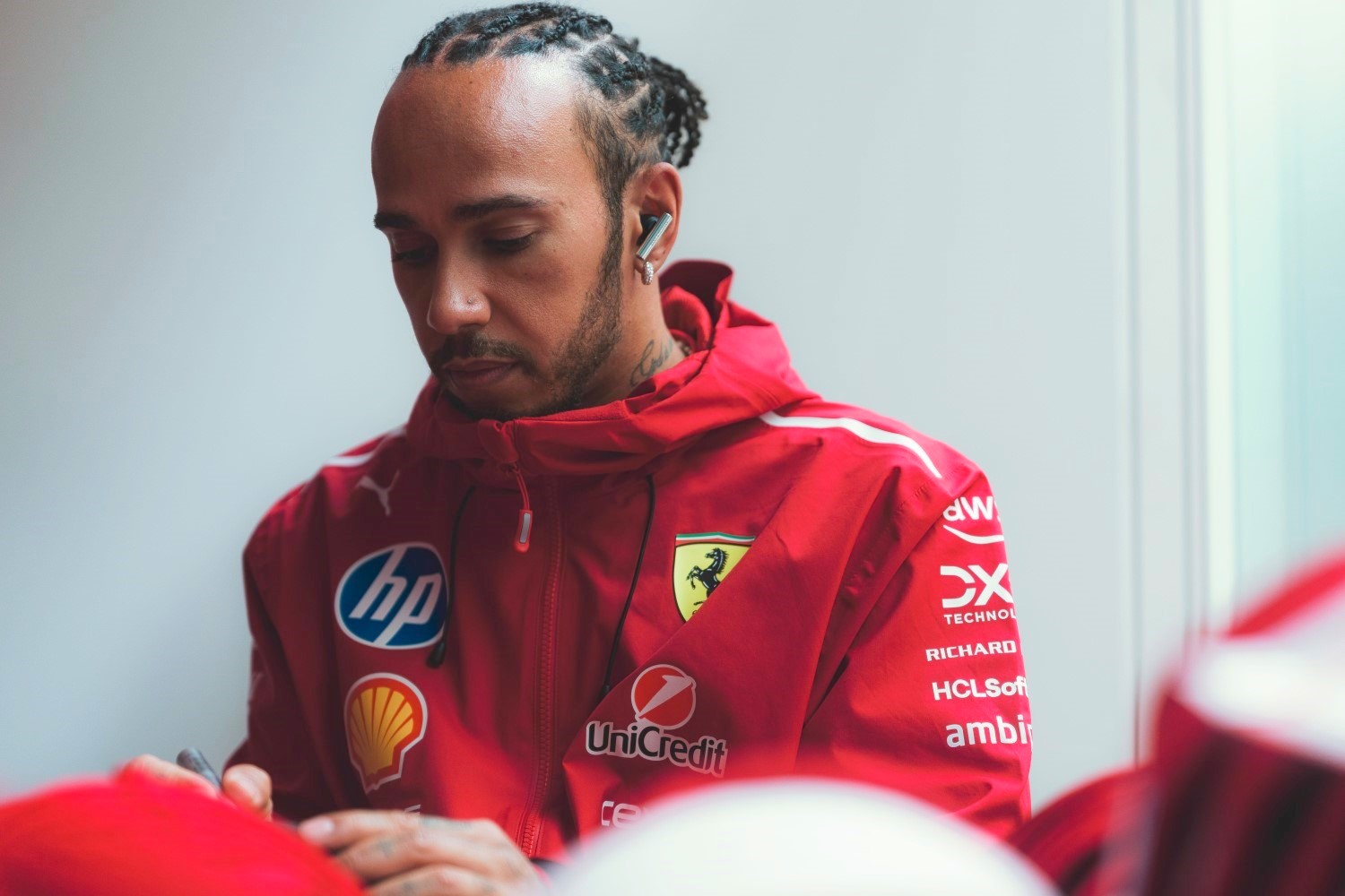 Lewis Hamilton Scuderia Ferrari SF-25, portrait during the 2025 Formula 1 Grande Premio de Sao Paulo, 2025 Sao Paulo Grand Prix, 21th round of the 2025 FIA Formula One World Championship from November 7 to 9, 2025 on the Interlagos, in Sao Paulo, Brazil - Photo Florent Gooden / DPPI for Ferrari