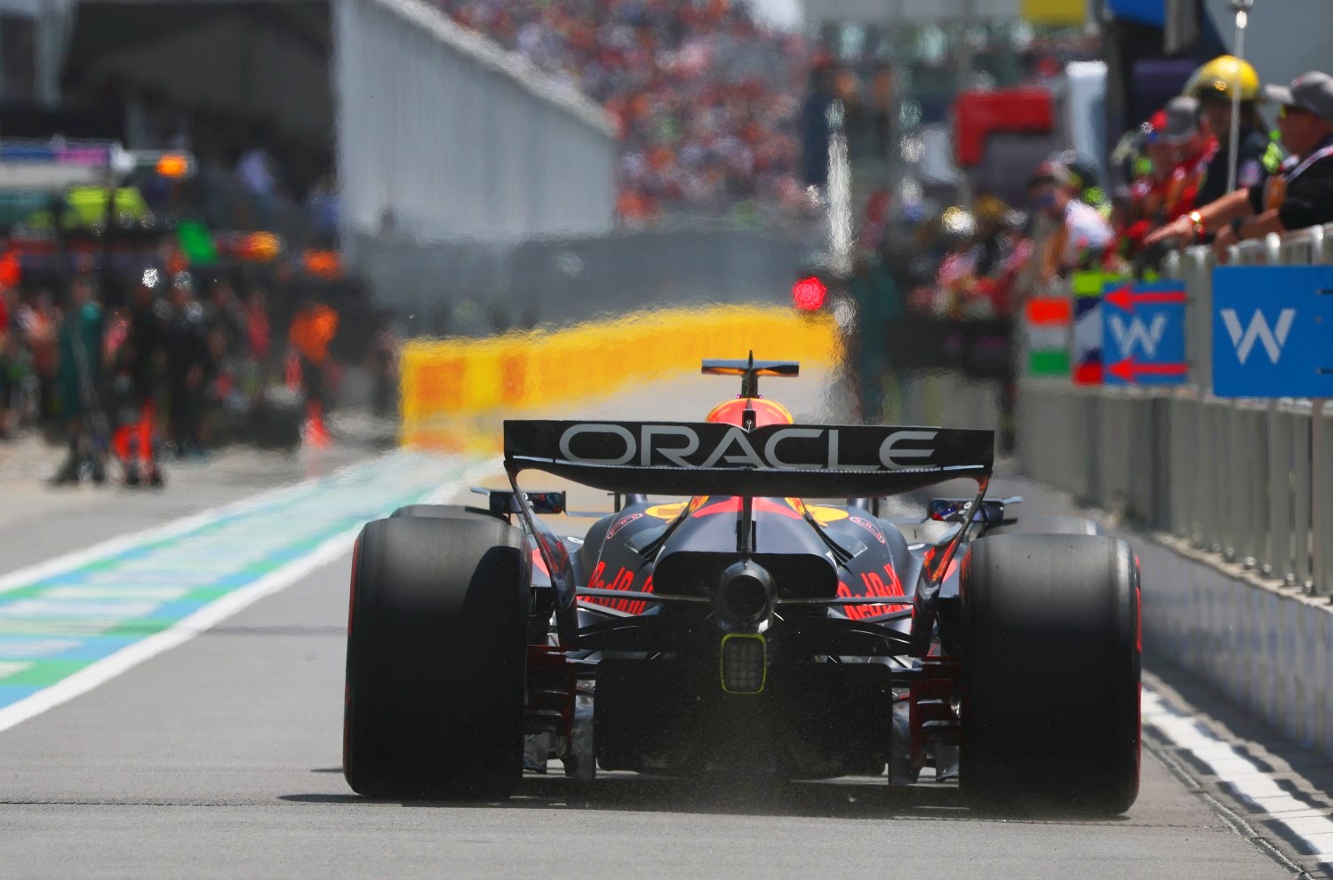 Max Verstappen of the Netherlands driving the (1) Oracle Red Bull Racing RB21 in the Pitlane during practice ahead of the F1 Grand Prix of Canada at Circuit Gilles-Villeneuve on June 13, 2025 in Montreal, Quebec. (Photo by Sam Bloxham/LAT Images) // Getty Images / Red Bull Content Pool //