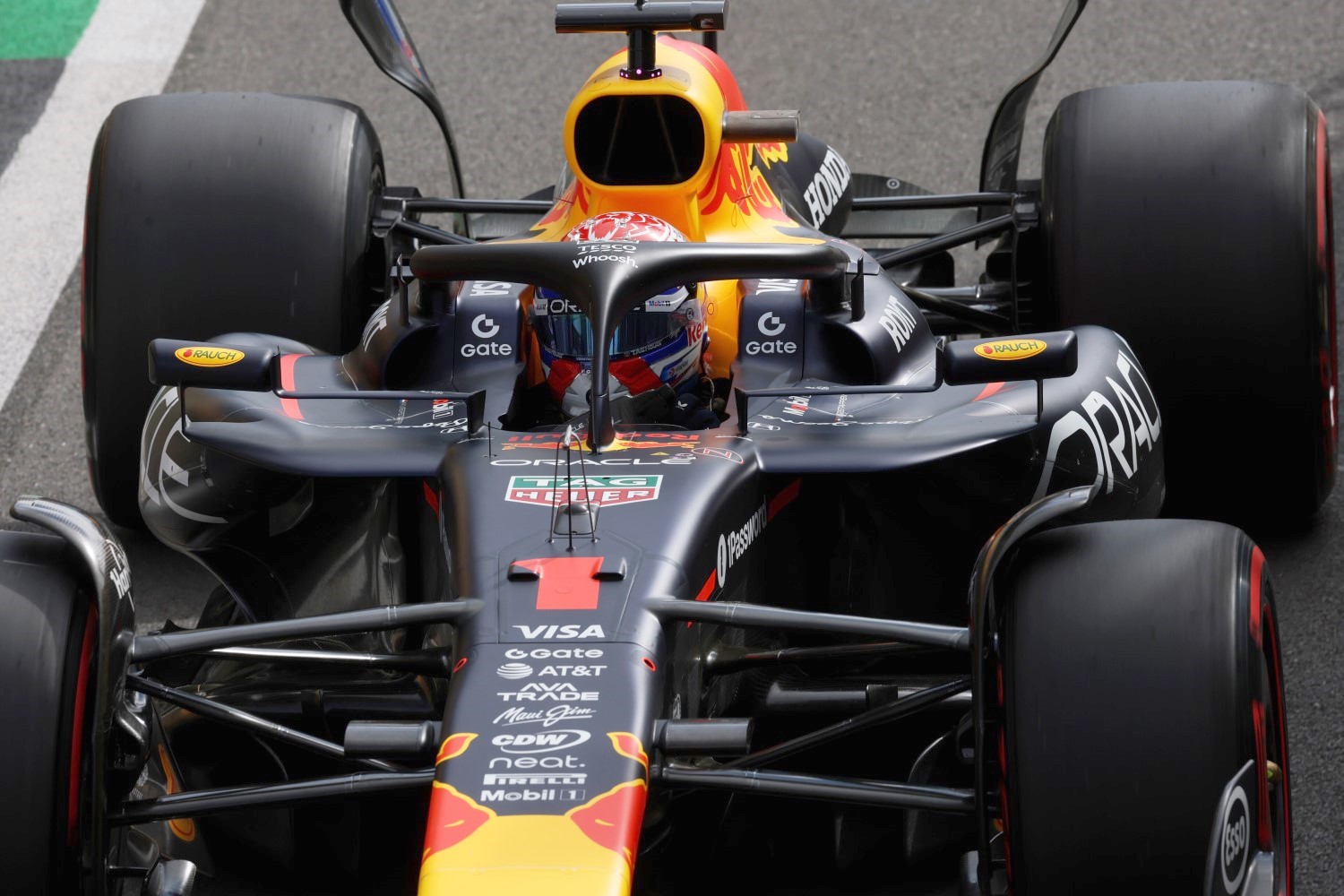 Max Verstappen of the Netherlands driving the (1) Oracle Red Bull Racing RB21 on track during practice ahead of the F1 Grand Prix of Great Britain at Silverstone Circuit on July 04, 2025 in Northampton, England. (Photo by Steven Tee/LAT Images) // Getty Images / Red Bull Content Pool //
