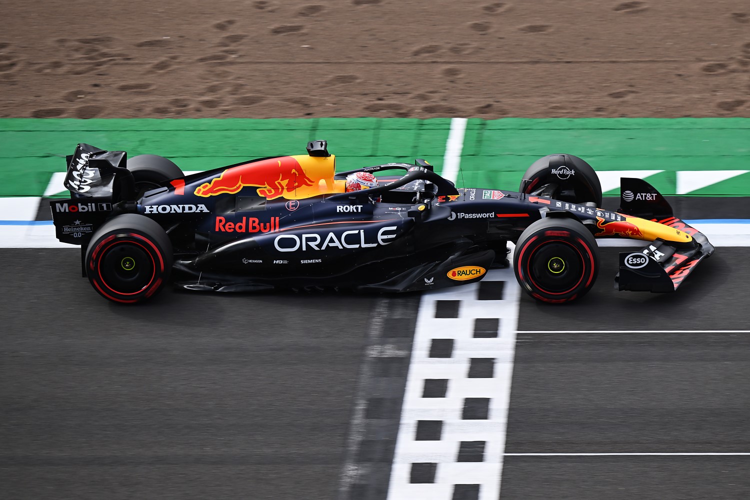 Max Verstappen of the Netherlands driving the (1) Oracle Red Bull Racing RB21 on track during practice ahead of the F1 Grand Prix of Great Britain at Silverstone Circuit on July 04, 2025 in Northampton, England. (Photo by Sam Bagnall/Sutton Images)