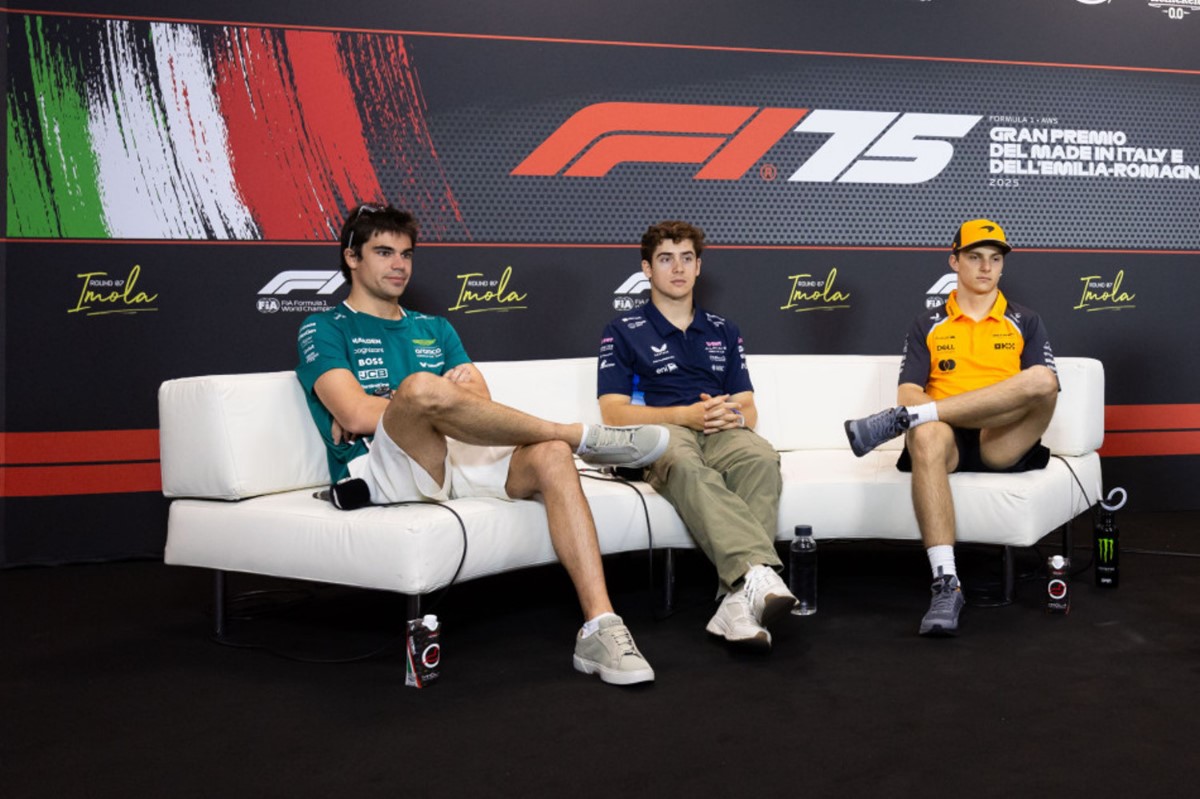 2025 Emilia Romagna GP Thursday Press Conference PART ONE  Lance STROLL (Aston Martin), Franco COLAPINTO (Alpine), Oscar PIASTRI (McLaren)
