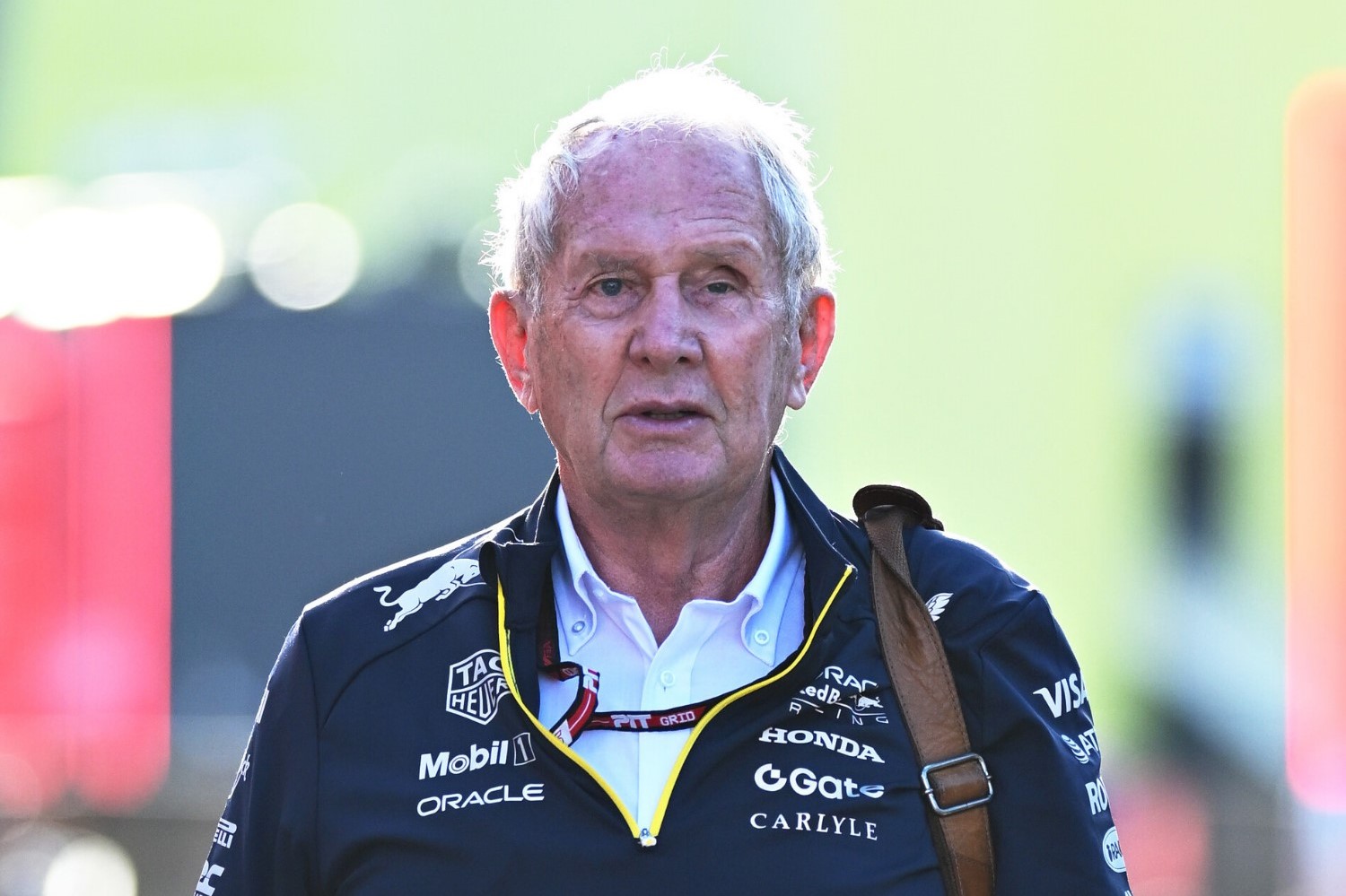 Dr Helmut Marko, Team Consultant of Oracle Red Bull Racing arrives in the Paddock prior to practice ahead of the F1 Grand Prix of Las Vegas at Las Vegas Strip Circuit on November 20, 2025 in Las Vegas, Nevada. (Photo by Clive Mason/Getty Images) // Getty Images / Red Bull Content Pool //