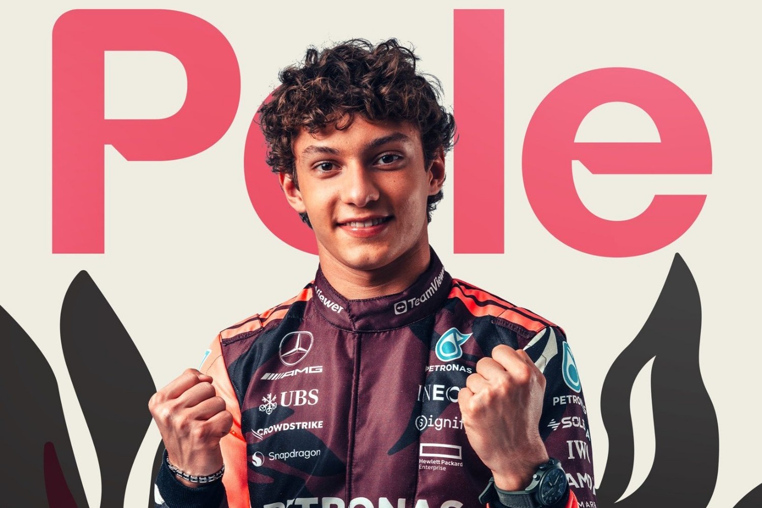 Kimi Antonelli wins pole for the Miami Sprint Race