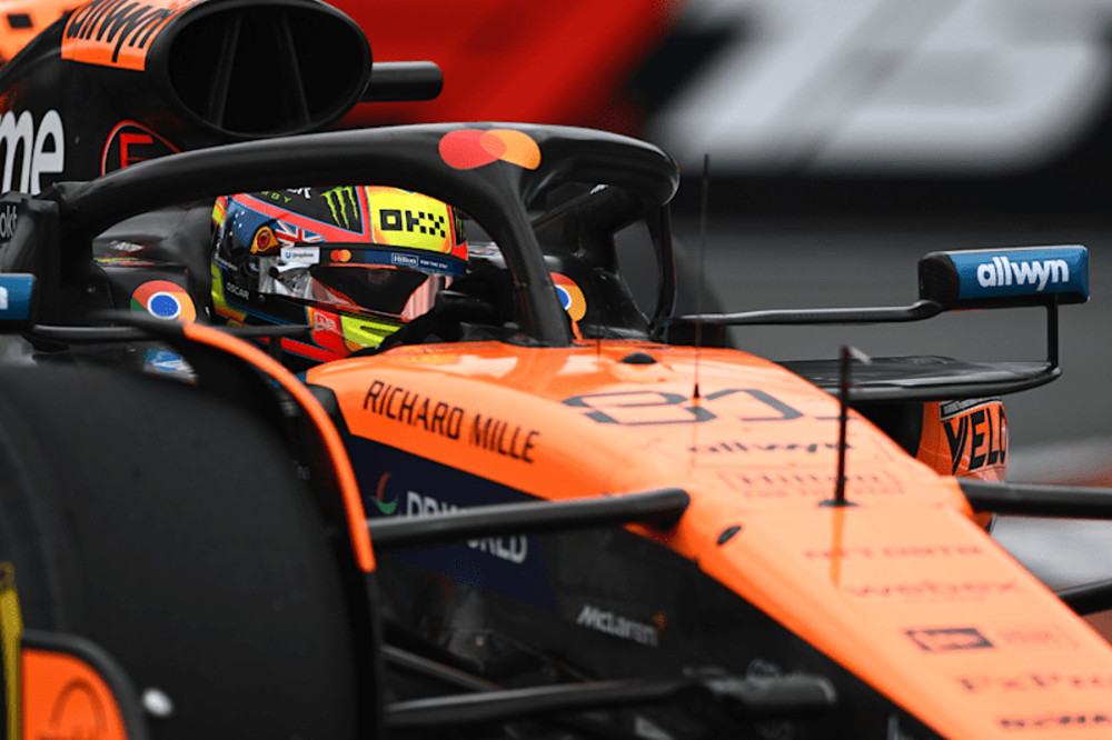 #81 McLaren Mercedes F1 driver Oscar Piastri at the 2025 GP of Miami