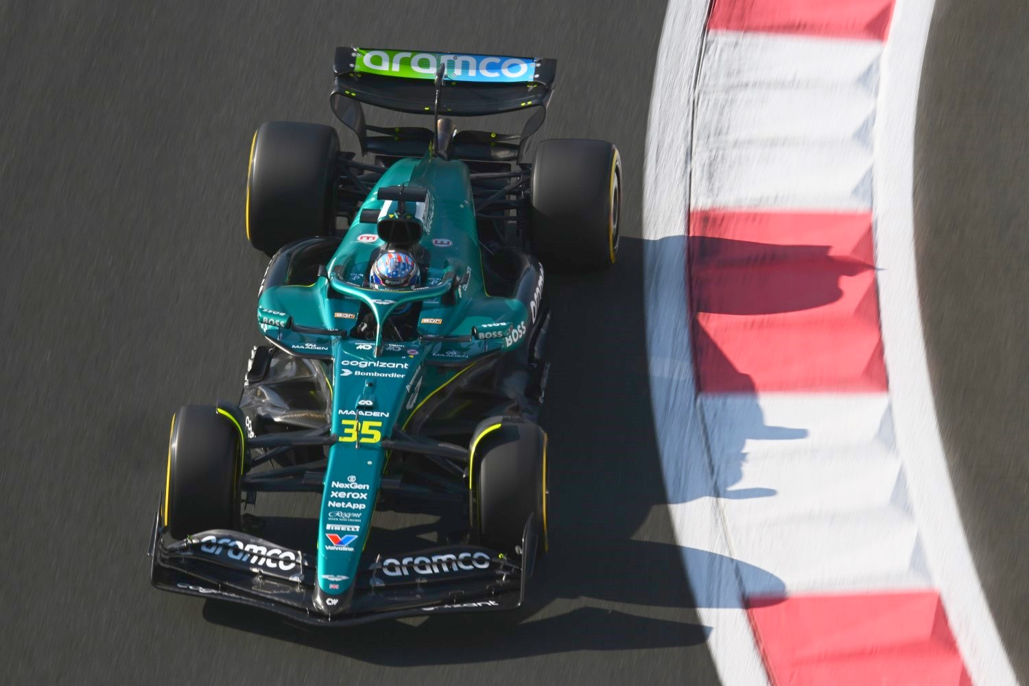 American Jak Crawford 2025 Abu Dhabi F1 post-season test. Image supplied by Aston Martin