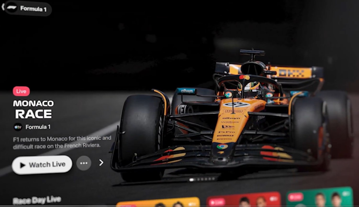 F1 on Apple TV
