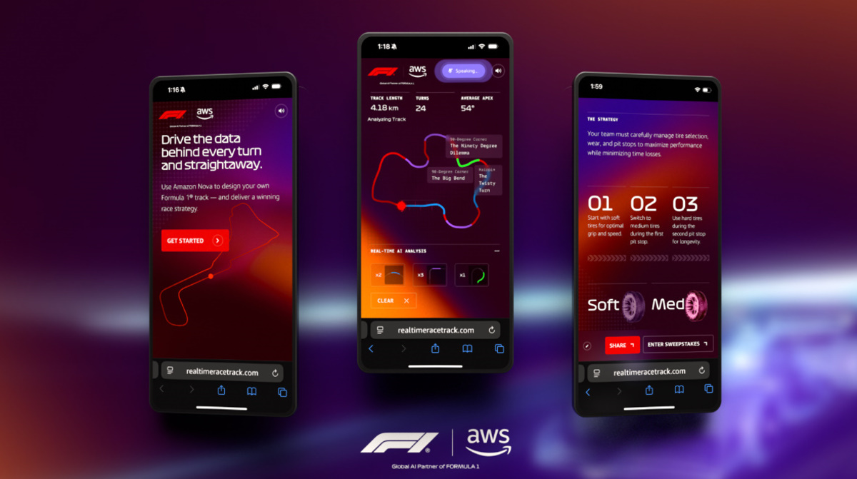 Formula 1 and AWS launch Real-Time Race Track experience