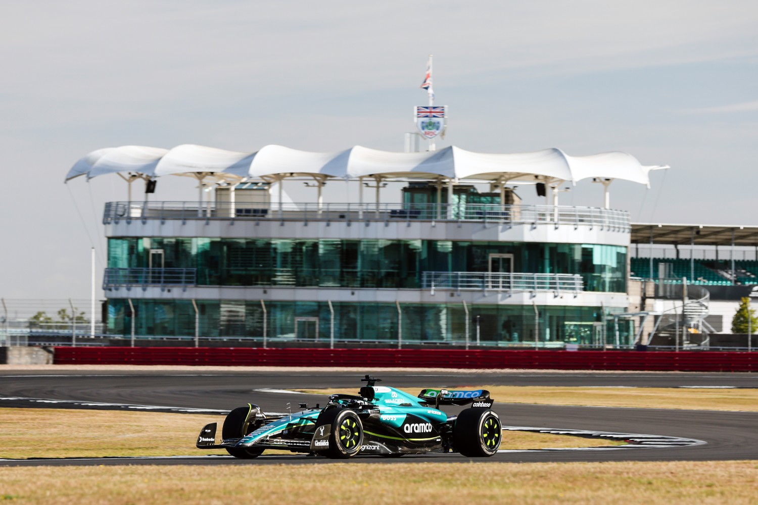 Deagen Fairclough makes his F1 debut and drives the AMR23 at Silverstone Circuit