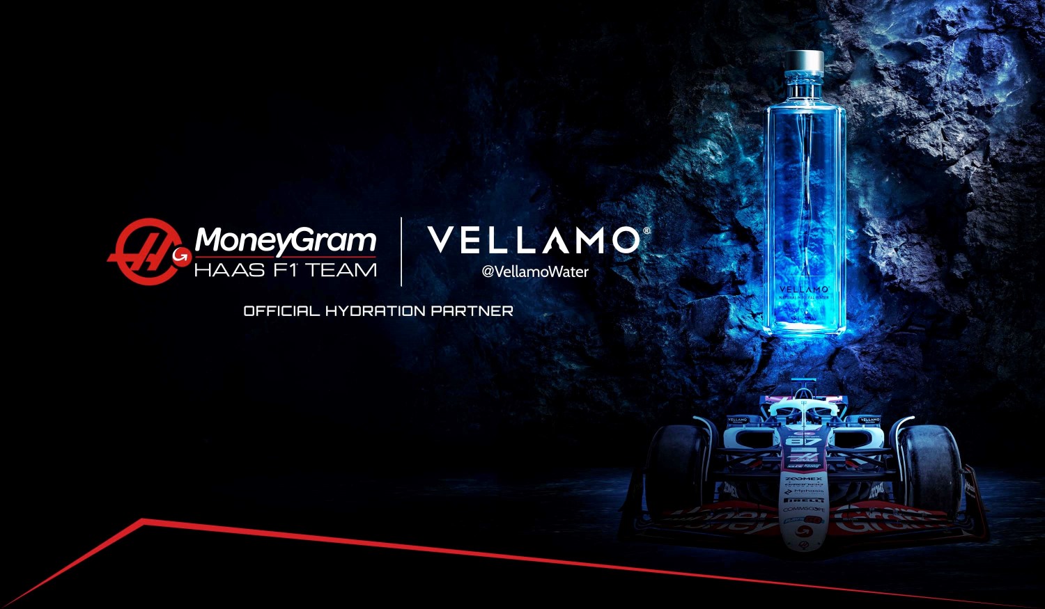 MoneyGram Haas F1 Team announces Vellamo Water as Official Hydration Partner in New Multi-Year Partnership