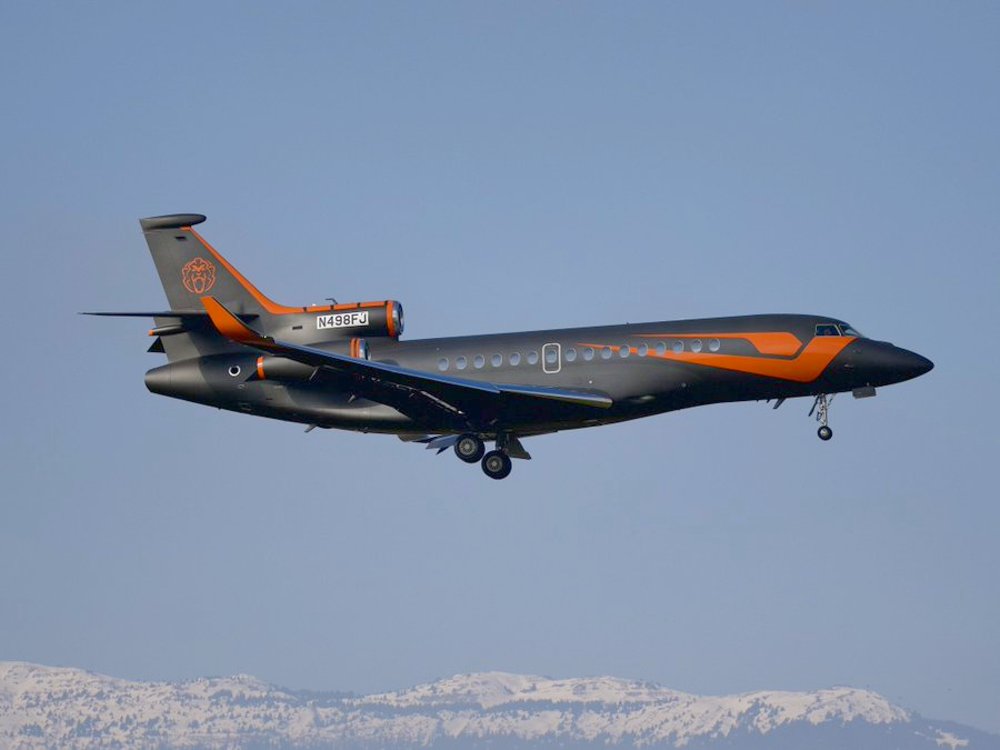 New Max Verstappen Dassault Flacon-8x