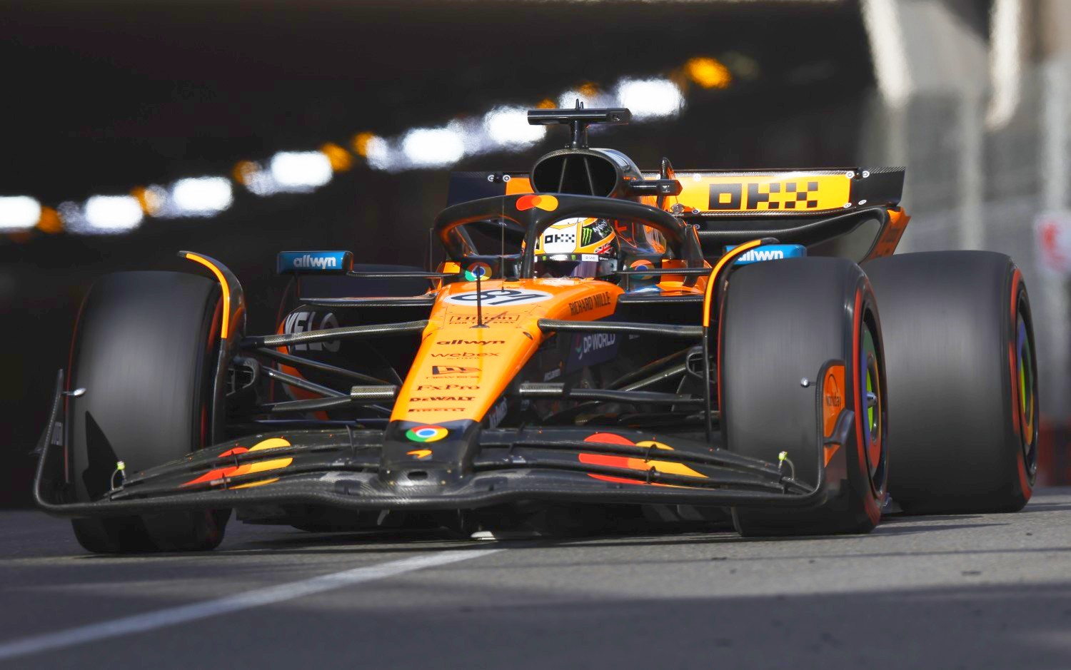 Oscar Piastri of Australia driving the (81) McLaren MCL39 Mercedes on track during practice ahead of the F1 Grand Prix of Monaco at Circuit de Monaco on May 23, 2025 in Monte-Carlo, Monaco. (Photo by Glenn Dunbar/LAT Images for McLaren)