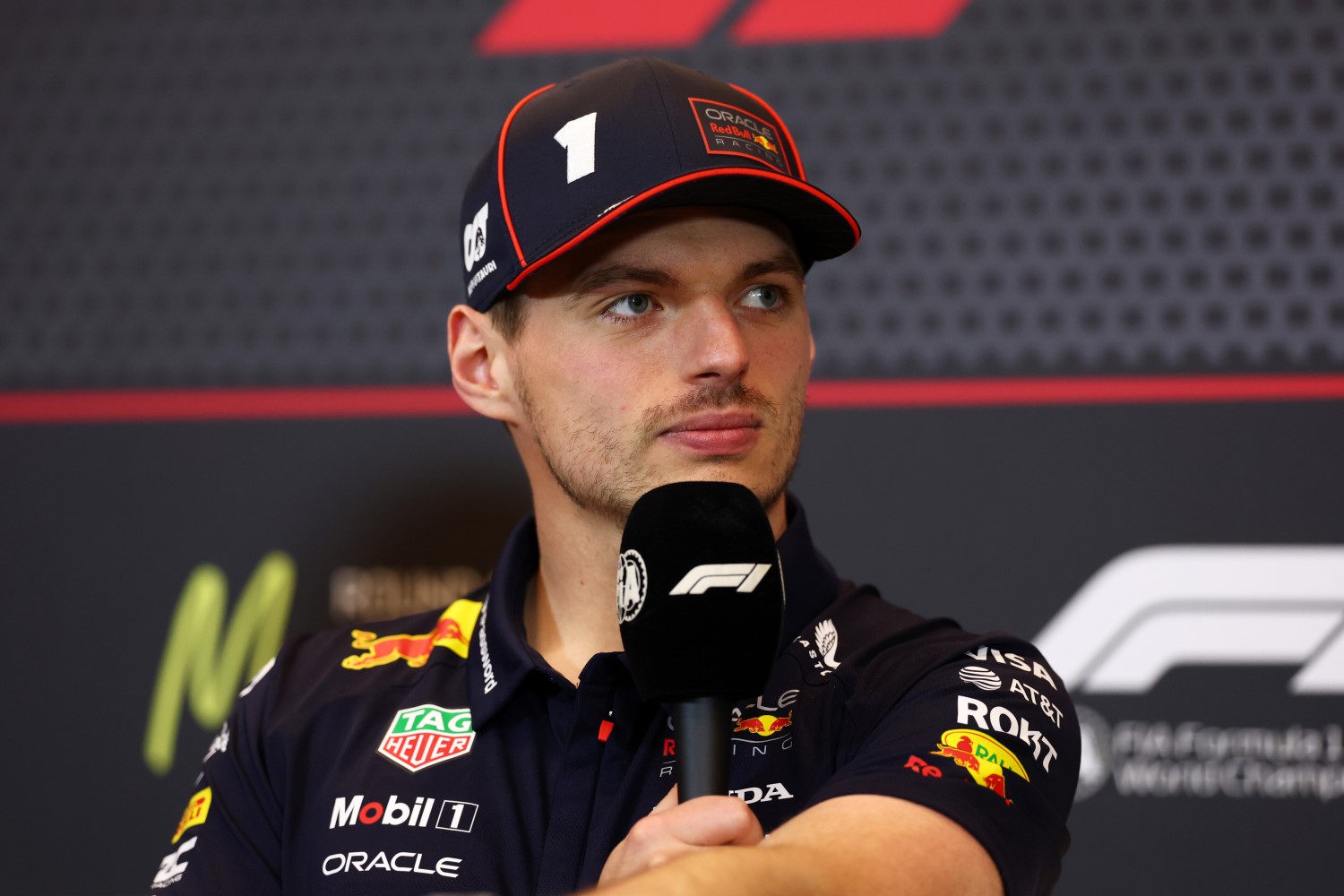 Max Verstappen of the Netherlands and Oracle Red Bull Racing speaks in the Drivers Press Conference during previews ahead of the F1 Gp of Monaco at Circuit de Monaco on May 22, 2025 in Monte-Carlo, Monaco. (Photo by Clive Rose/Getty Images) // Getty Images / Red Bull Content Pool //