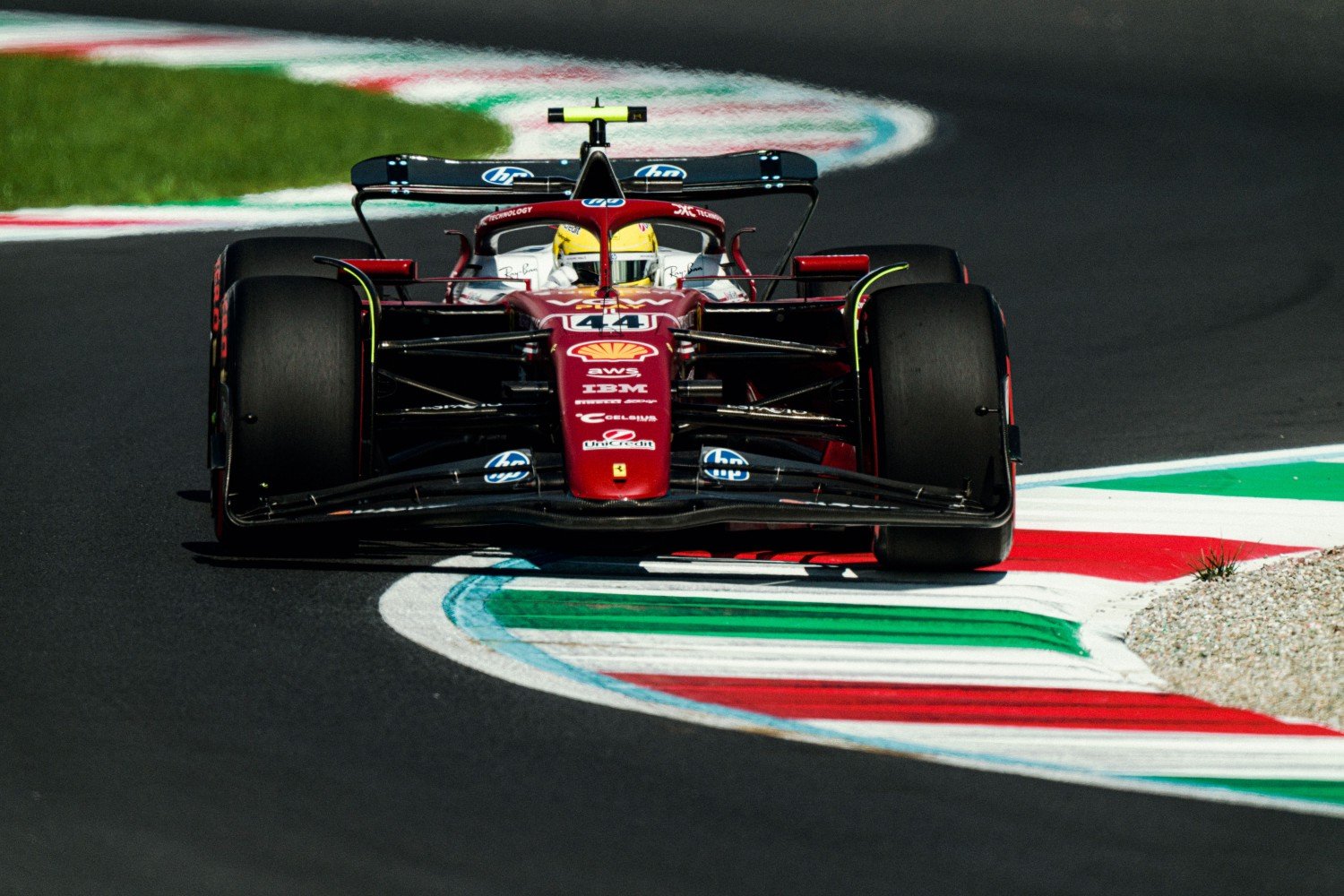 44 HAMILTON Lewis (gbr), Scuderia Ferrari SF-25, action during the 2025 Formula 1 Pirelli Grand Premio d’Italia, 2025 Italian Grand Prix, 16th round of the 2025 FIA Formula One World Championship from September 5 to 7, 2025 on the Autodromo Nazionale Monza, in Monza, Italy - Photo ALBERTO VIMERCATI DPPI / DPPI for Ferrari