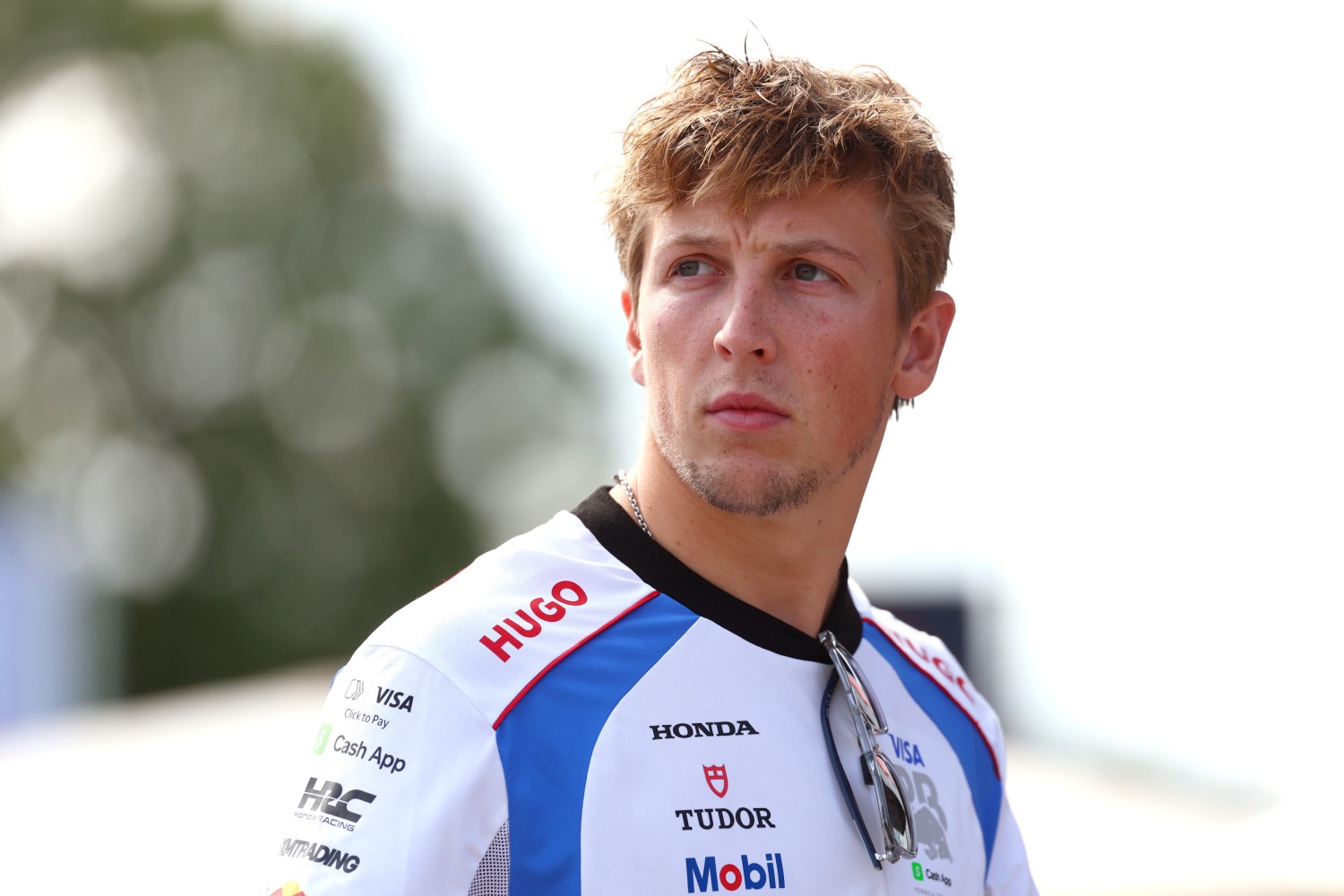 Liam Lawson of New Zealand and Visa Cash App Racing Bulls looks on prior to practice ahead of the F1 Grand Prix of Italy at Autodromo Nazionale Monza on September 05, 2025 in Monza, Italy. (Photo by Clive Rose/Getty Images) // Getty Images / Red Bull Content Pool //