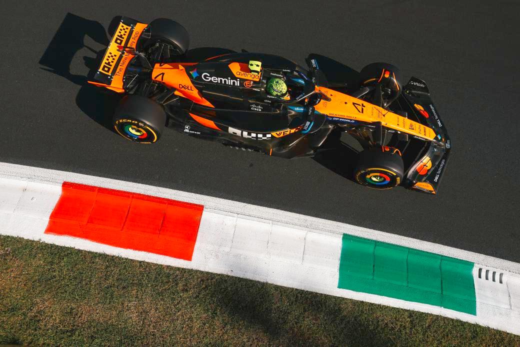 Lando Norris 2025 Italian GP at Monza. Photo courtesy of the McLaren F1 team