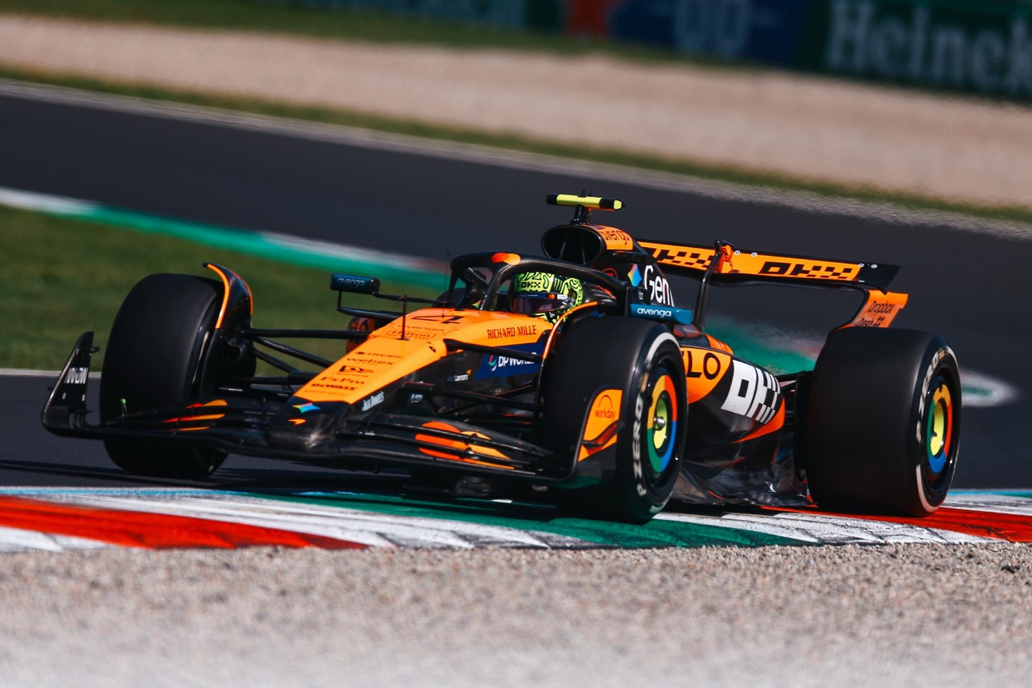 Lando Norris 2025 Italian GP at Monza. Photo courtesy of the McLaren F1 team