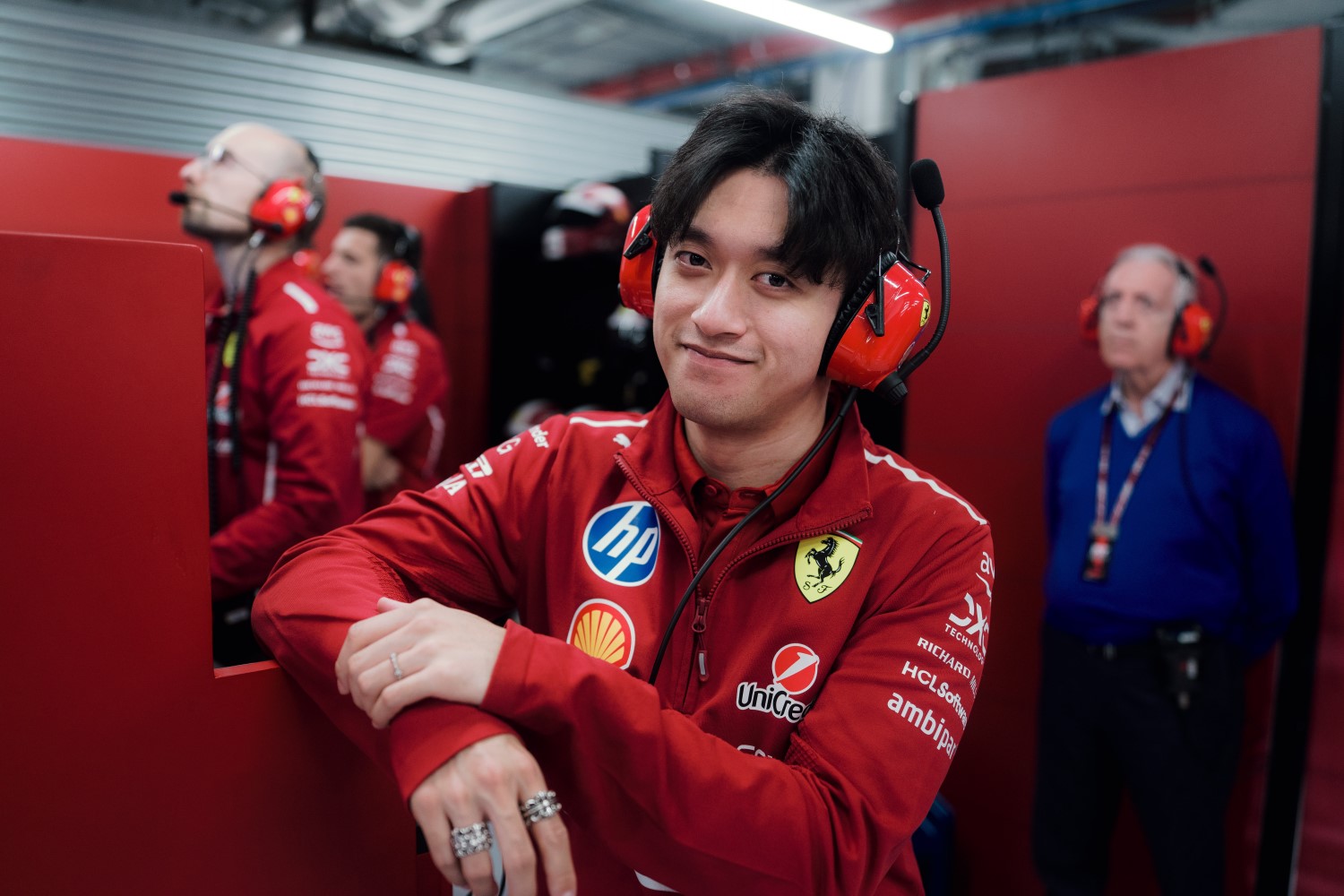 Ferrari reserve driver Zhou Guanyu at the 2025 Qatar GP. Photo courtesy of Ferrari