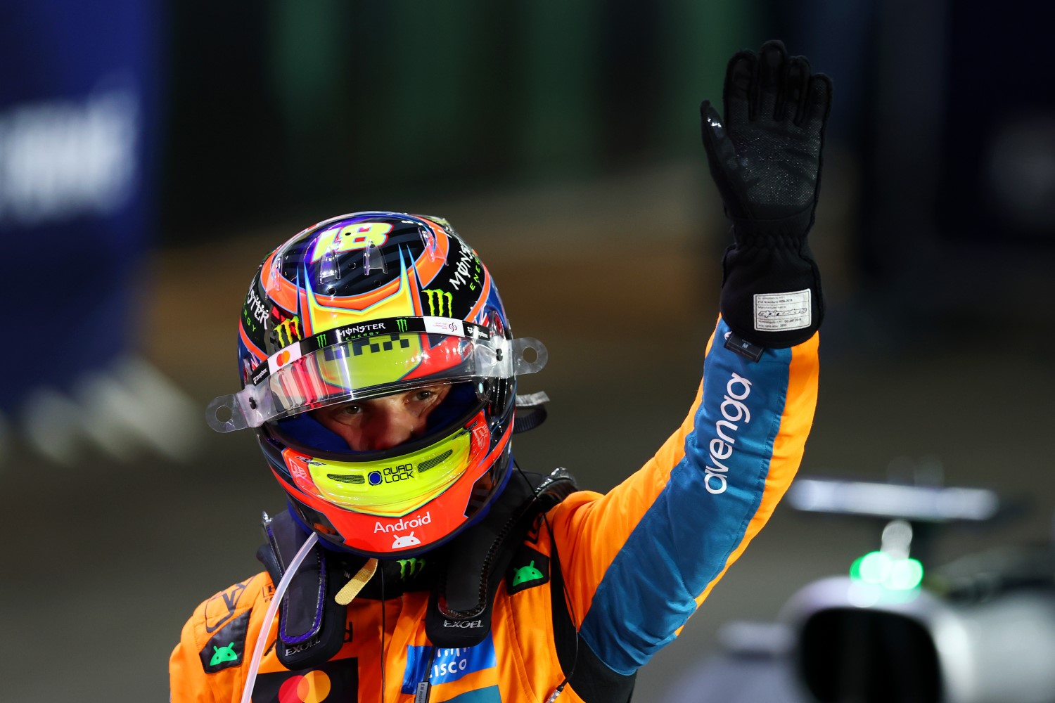 Sprint winner Oscar Piastri of Australia and McLaren celebrates in parc ferme during the Sprint ahead of the F1 Grand Prix of Qatar at Lusail International Circuit on November 29, 2025 in Lusail City, Qatar. (Photo by Mark Thompson/Getty Images for McLaren)