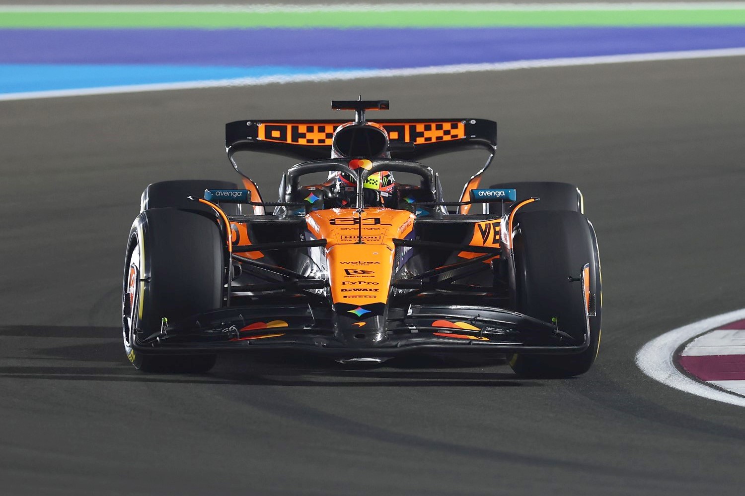 Oscar Piastri of Australia driving the (81) McLaren MCL39 Mercedes on track during the Sprint ahead of the F1 Grand Prix of Qatar at Lusail International Circuit on November 29, 2025 in Lusail City, Qatar. (Photo by Zak Mauger/LAT Images for McLaren)