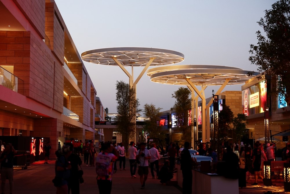 Qatar GP Paddock. Image supplied by Sauber Team