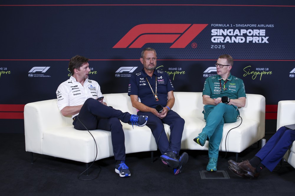 2025 Singapore GP Friday Press Conference James VOWLES (Williams), Steve NIELSEN (Alpine), Andy COWELL (Aston Martin)