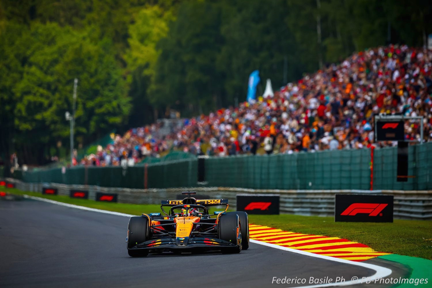 #81 Oscar Piastri, (AUS) McLaren Mercedes MCL39, during the Belgian GP, Spa-Francorchamps 24-27 July 2025 Formula 1 World Championship 2025.