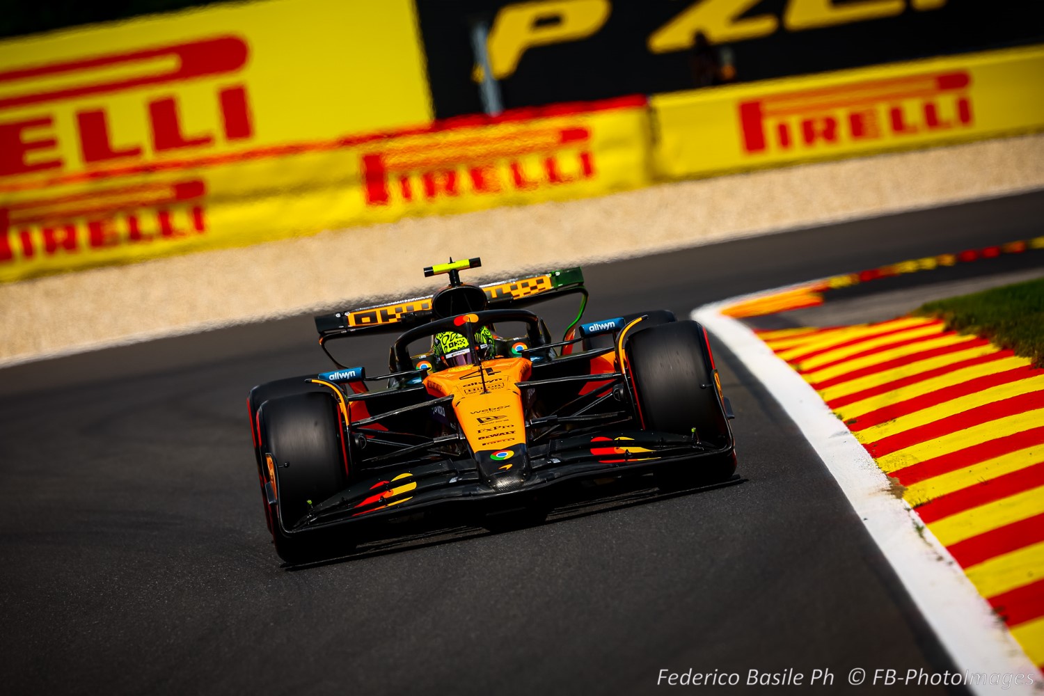 #4 Lando Norris, (GRB) McLaren Mercedes MCL39, during the Belgian GP, Spa-Francorchamps 24-27 July 2025 Formula 1 World championship 2025.