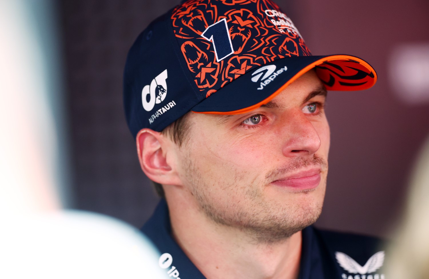 Sprint winner Max Verstappen of the Netherlands and Oracle Red Bull Racing is interviewed during the Sprint ahead of the F1 Belgium GP at Circuit de Spa-Francorchamps on July 26, 2025 in Spa, Belgium. (Photo by Peter Fox/LAT Images) // Getty Images / Red Bull Content Pool // 