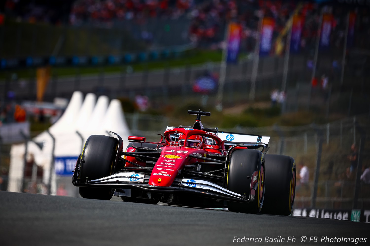 16 Charles Leclerc, (MON) Scuderia Ferrari SF25, during the Dutch GP, Zandvoort 28-31 August 2025. Formula 1 World championship 2025.