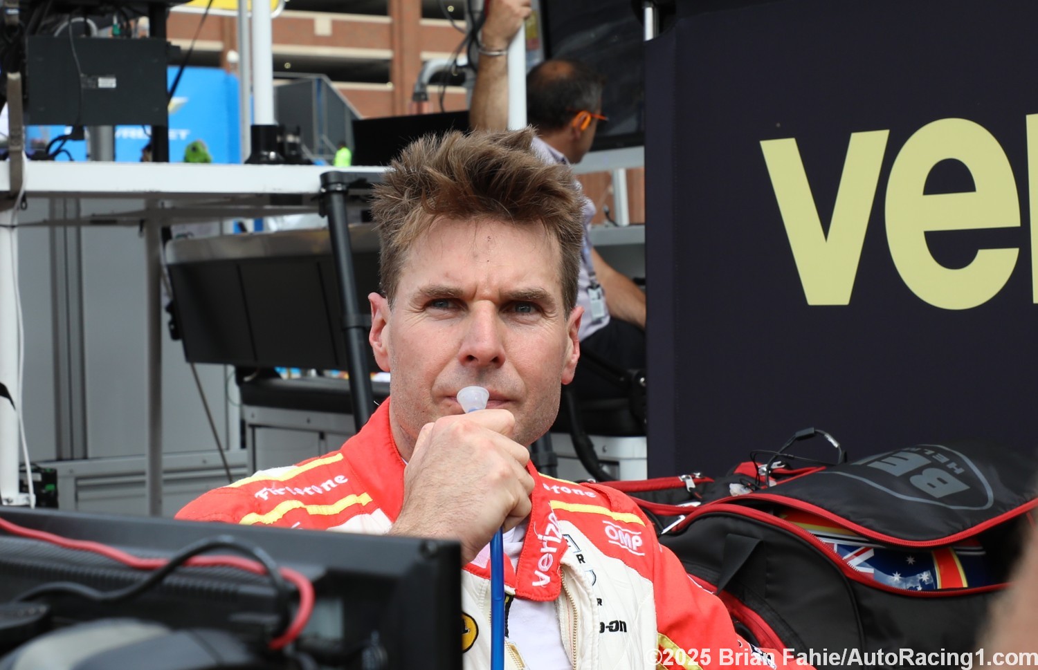 Penske driver Will Power after First Practice in Detroit
