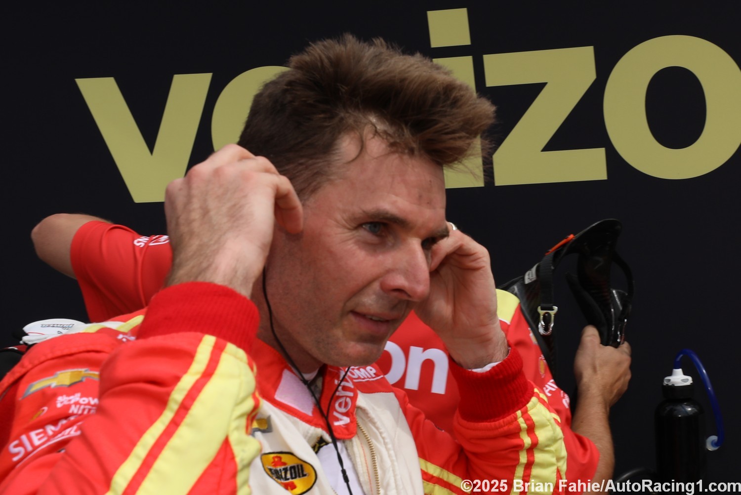 Penske driver "Will Plower" after First Practice in Detroit