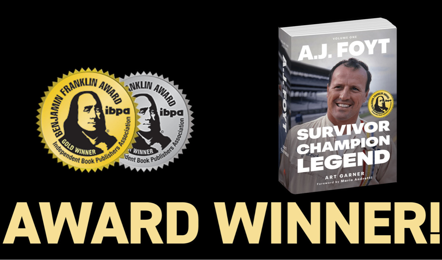 A.J. Foyt Biography Wins Gold