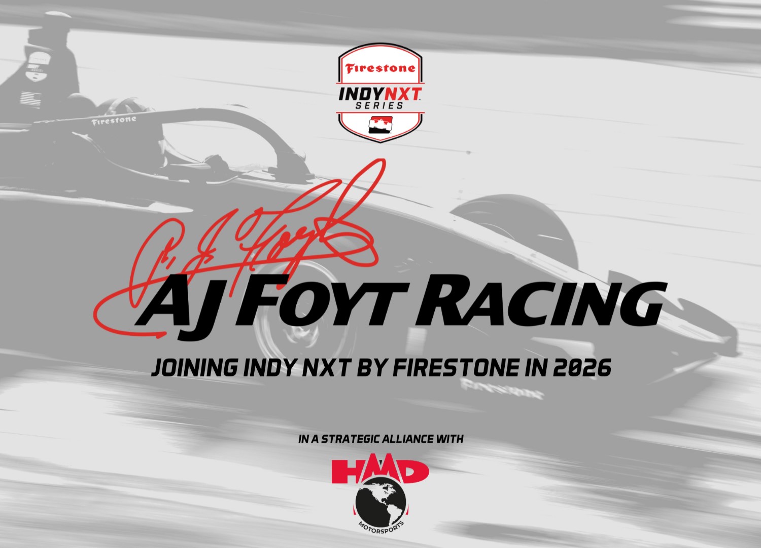 AJ Foyt Racing to Compete in INDY NXT by Firestone in 2026