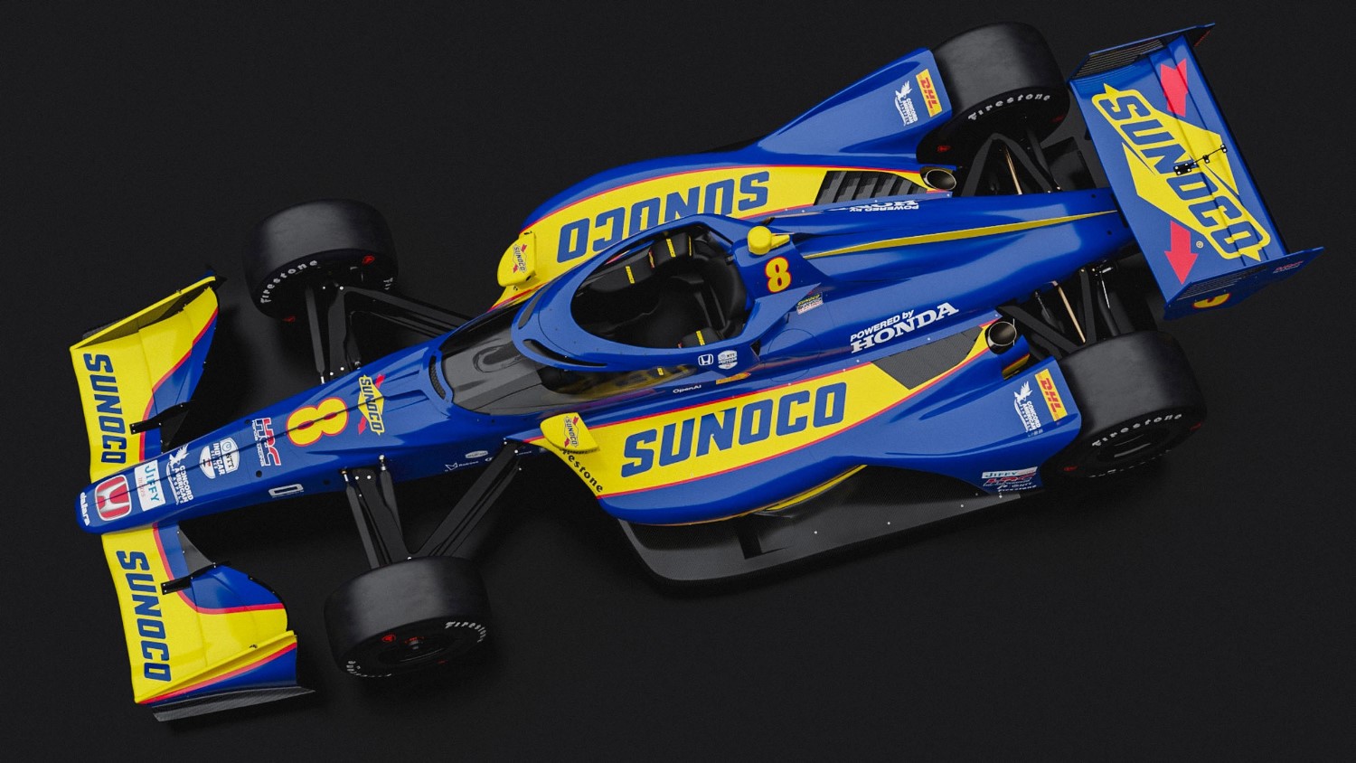 Sunoco to sponsor No. 8 Ganassi Honda in multi-year deal. Image supplied.