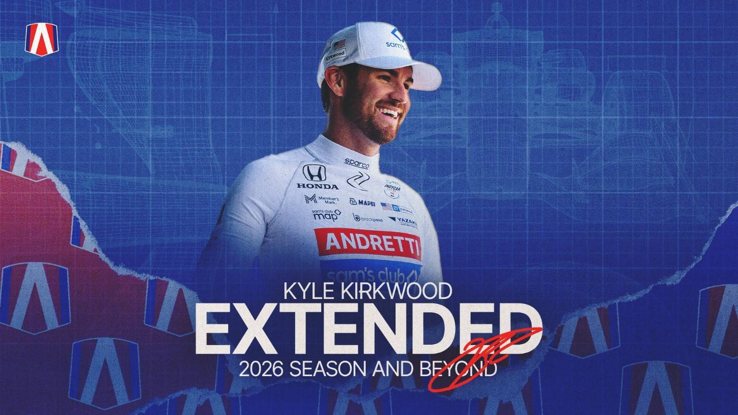 Kirkwood re-signs with Andretti Global