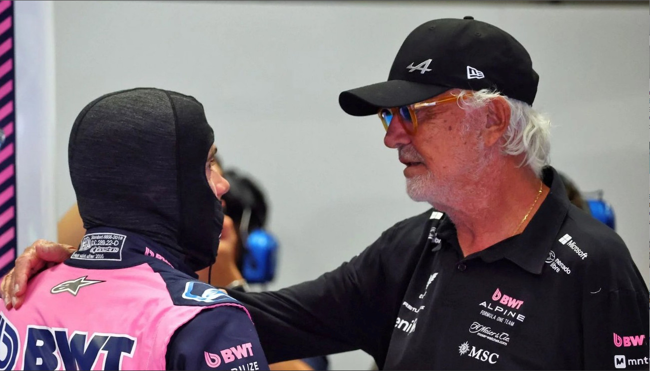 Flavio Briatore consoles Franco Colapinto
