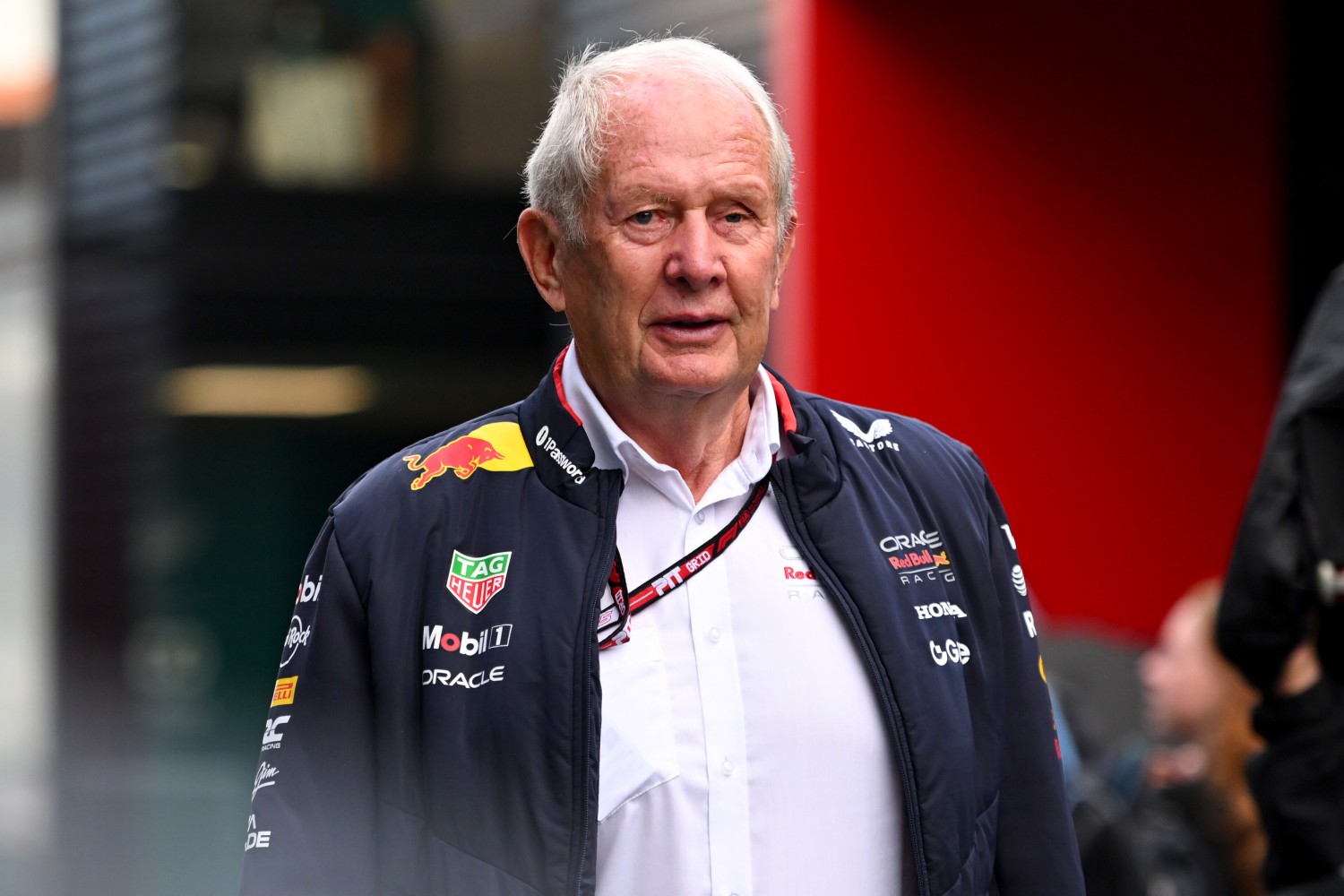 Dr Helmut Marko, Team Consultant of Oracle Red Bull Racing arrives in the Paddock prior to the F1 Grand Prix of Netherlands at Circuit Zandvoort on August 31, 2025 in Zandvoort, Netherlands. (Photo by Rudy Carezzevoli/Getty Images) // Getty Images / Red Bull Content Pool //