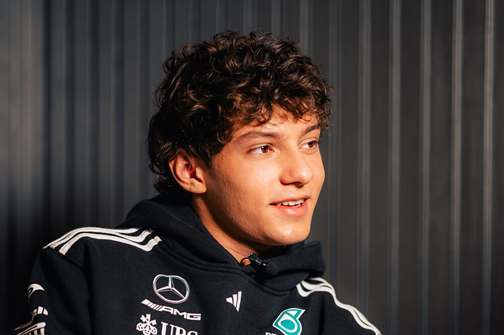 Kimi Antonelli. Image supplied by Mercedes