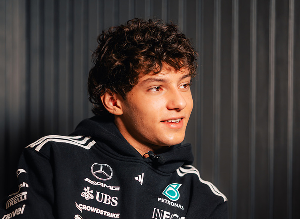 Kimi Antonelli. Image supplied by Mercedes