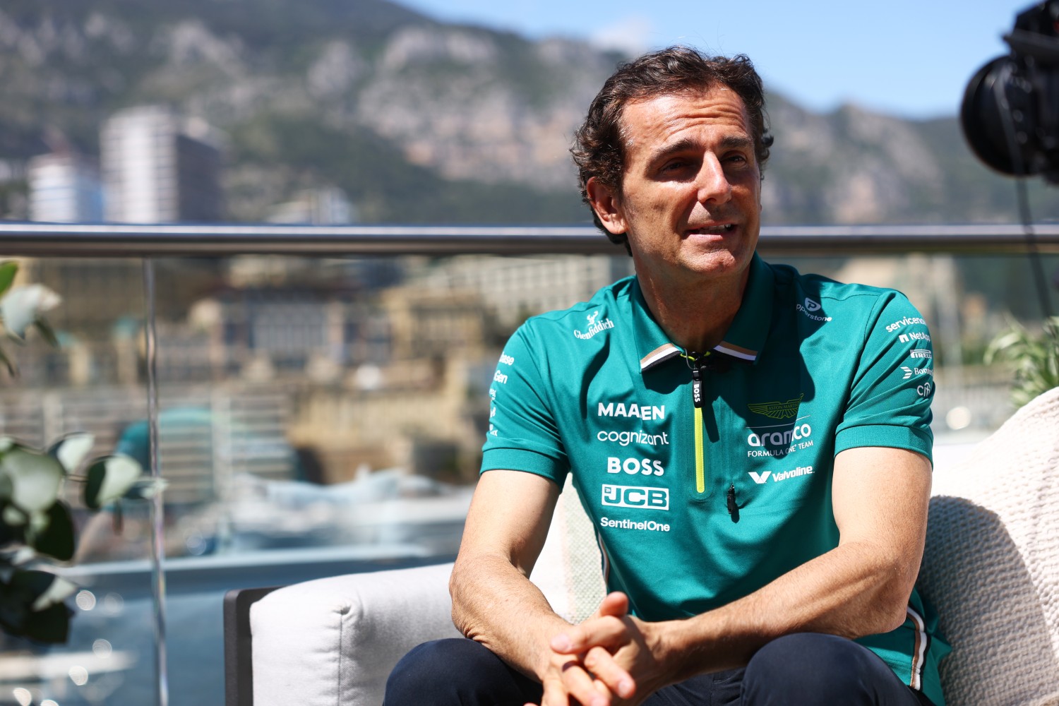 Pedro de la Rosa of Spain and Aston Martin F1 Team looks on during previews ahead of the F1 Grand Prix of Monaco at Circuit de Monaco on May 22, 2025 in Monte-Carlo, Monaco. (Photo by Zak Mauger/LAT Images for Aston Martin)