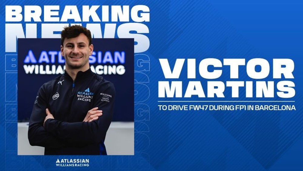 F2 driver Victor Martins to drive FP1 in Barcelona