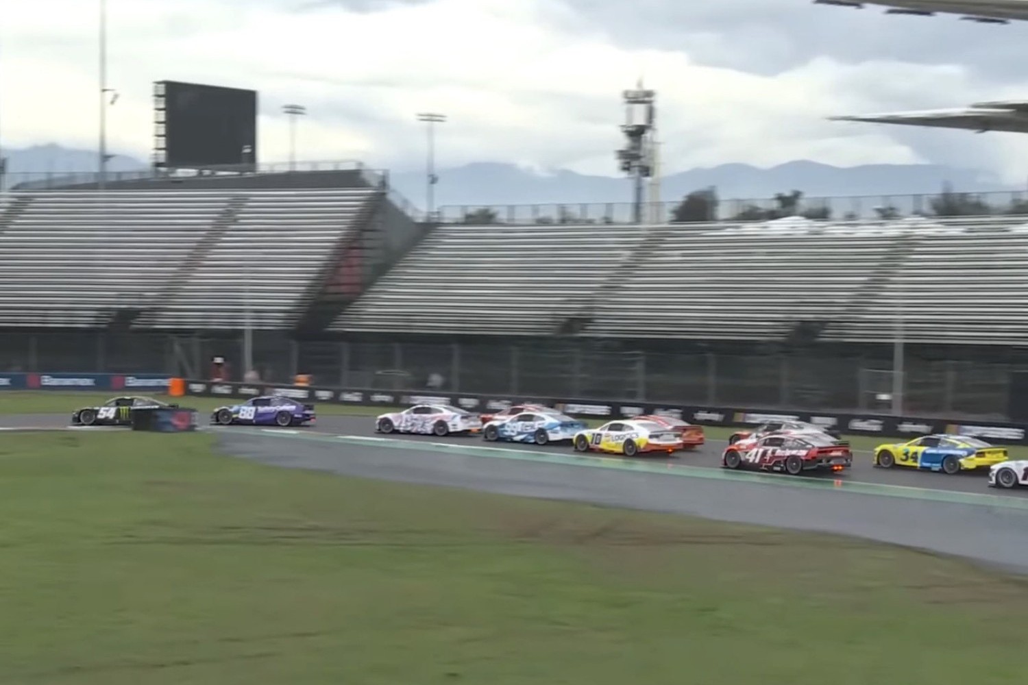 The Autodromo Hermanos Rodriguez circuit in Mexico City had a sparse crowd for the NASCAR Cup race
