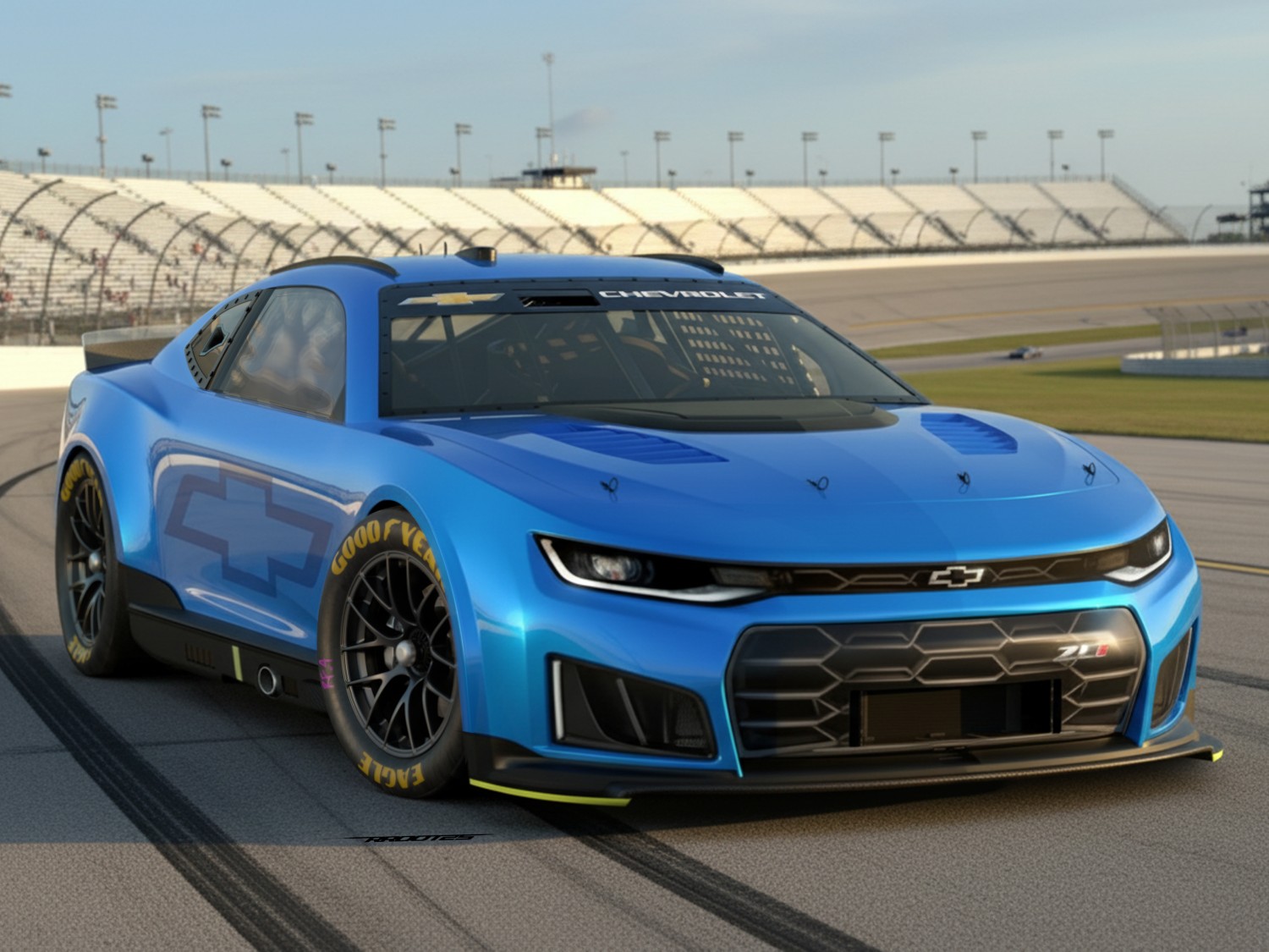 2026 Chevy Camaro Cup Car Rendering - supplied by Chevrolet