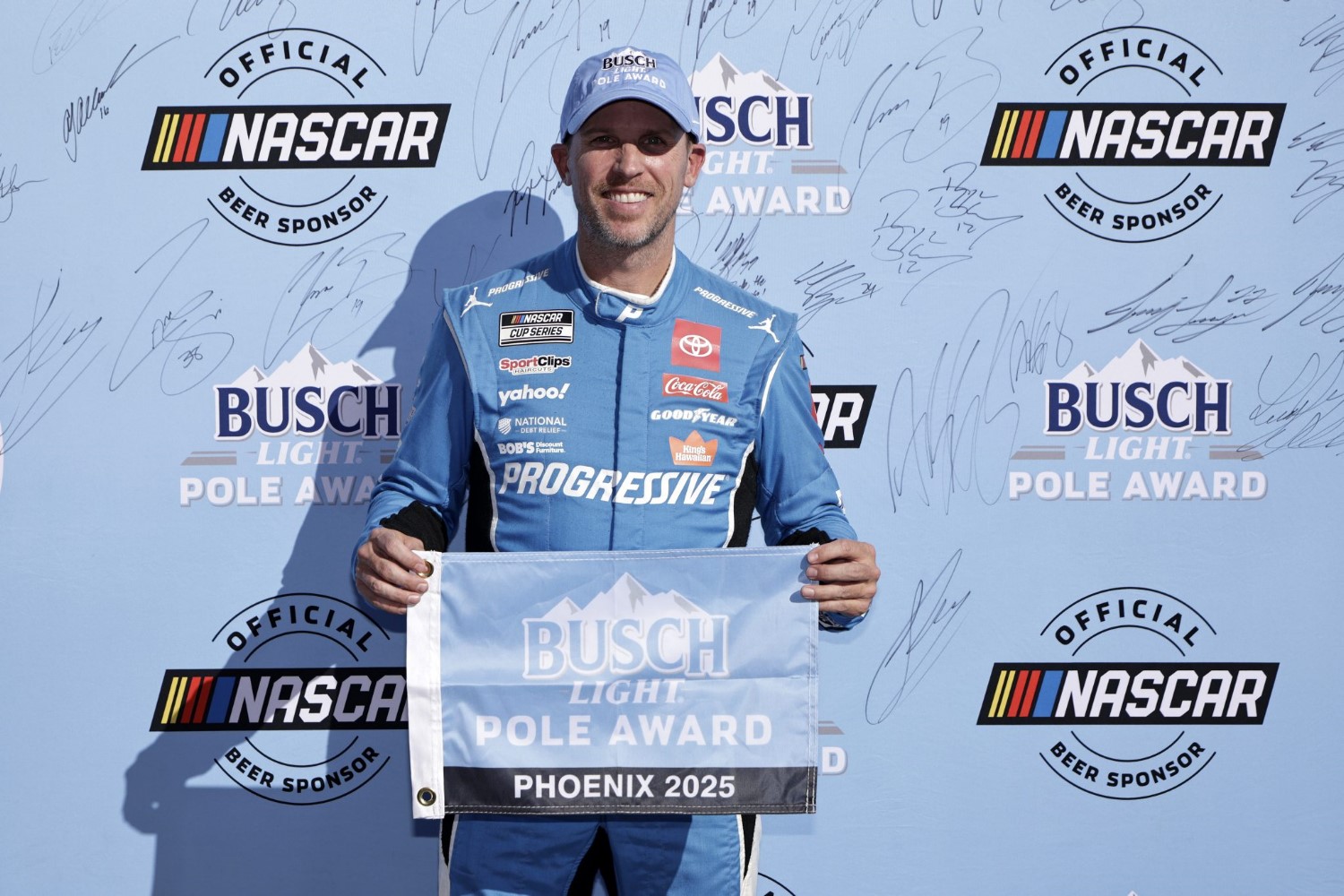 Denny Hamlin on pole for Phoenix Finale. Photo courtesy of NASCAR