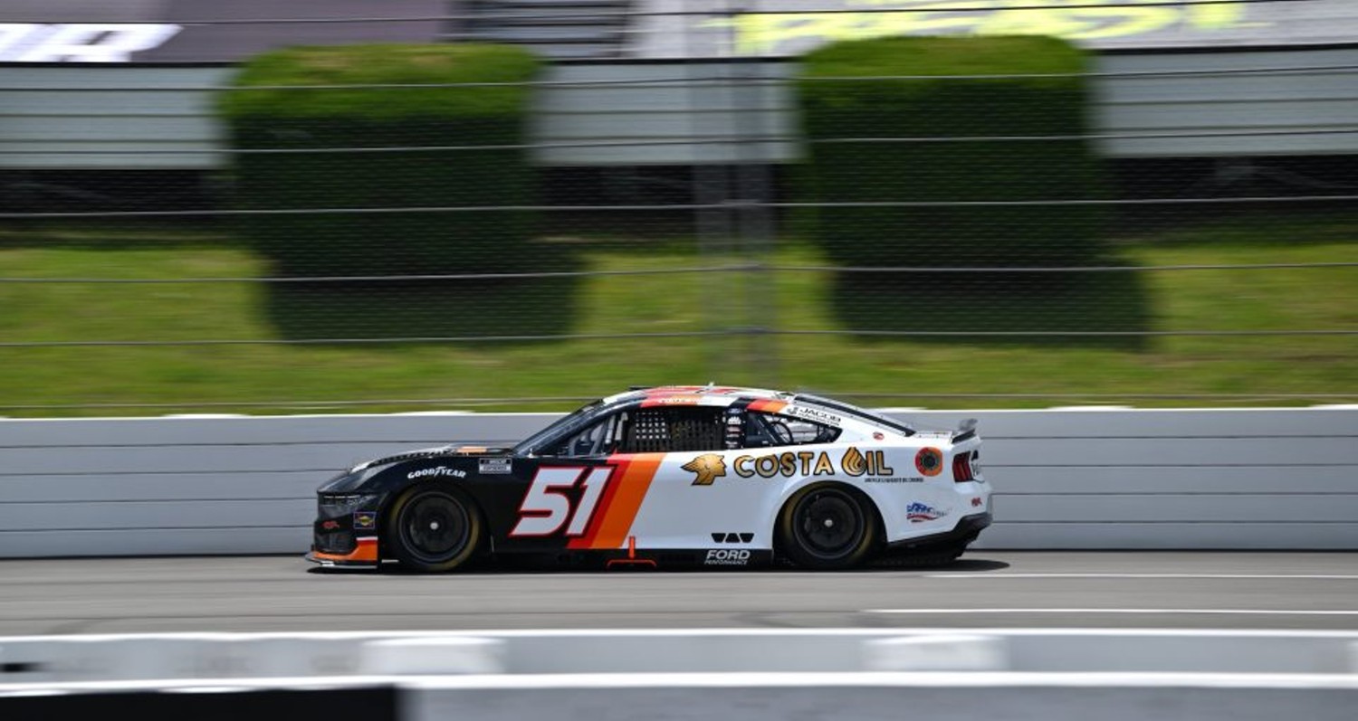 Cody Ware at the 2025 NASCAR Cup Series weekend at Pocono Raceway. Image from Rick Ware Racing.